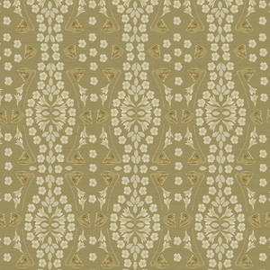 Kaleidoscope Garden Relief Burlap Grasscloth Wallpaper