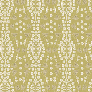 Kaleidoscope Garden Relief Ochre Fabric