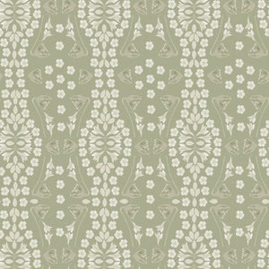 Kaleidoscope Garden Relief Sage Fabric
