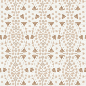Kaleidoscope Garden Rouge Grasscloth Wallpaper