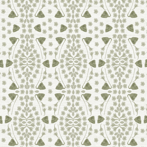 Kaleidoscope Garden Sage Grasscloth Wallpaper