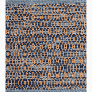 Laguna Wave Blue / Tangerine Rug