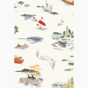 Lake House Ecru Wallpaper
