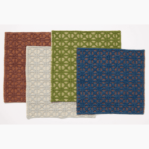 Lattice Loop Forest Meadow Rug