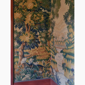 Left Bank Multi Grasscloth Mural Wallpaper