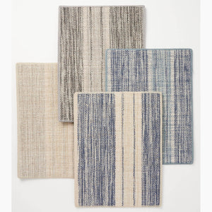 Linen Stripe Charcoal/Silver Rug