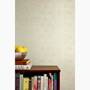 Loops Field Grasscloth Wallpaper