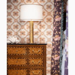 Lyford Peach Grasscloth Wallpaper