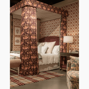 Lyford Peach Grasscloth Wallpaper