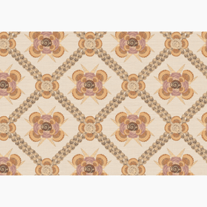 Lyford Peach Grasscloth Wallpaper