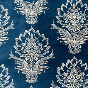 Mahmut White Velvet Fabric