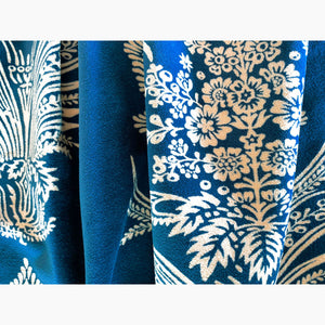 Mahmut White Velvet Fabric