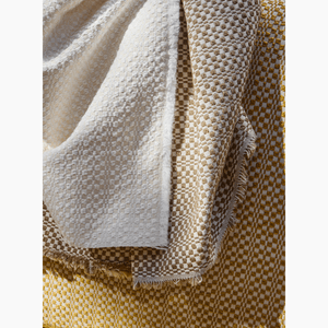Malmo Check Ivory Outdoor Fabric