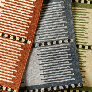 Mazy Stripe Chocolate Rug