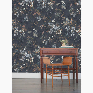 Meadow Blue Paperweave Wallpaper