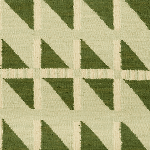 Merino Kilim Triangle Green Rug