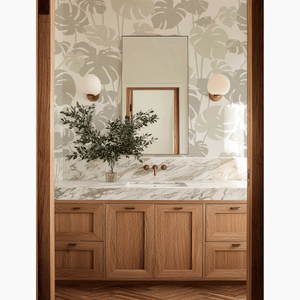 Mighty Monstera Linen Service Wallpaper