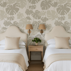 Mighty Monstera Linen Service Wallpaper