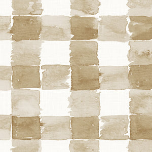 Mom's Plaid Burlap Fabric