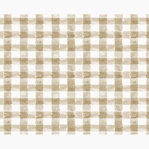 Mom's Plaid Burlap Fabric