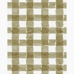 Mom's Plaid Burlap Grasscloth Wallpaper