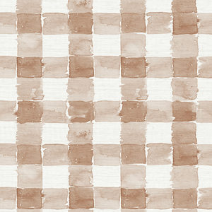 Mom's Plaid Rouge Grasscloth Wallpaper
