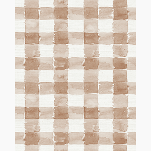 Mom's Plaid Rouge Grasscloth Wallpaper