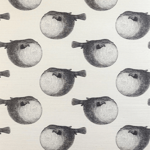 Mr. Blow Salt and Pepper White Sisal Wallpaper