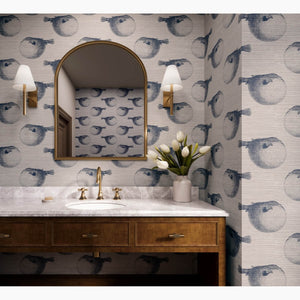 Mr. Blow Deep Dive Grasscloth Wallpaper