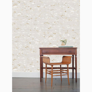 Nimbus Dove Grasscloth Wallpaper
