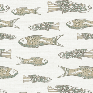 Off The Hook Bay Grasscloth Wallpaper