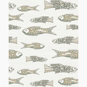 Off The Hook Bay Grasscloth Wallpaper