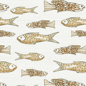 Off The Hook Lake Grasscloth Wallpaper