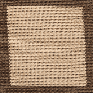 Outdoor Border Chocolate Rug