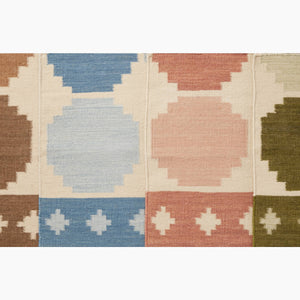 Painted Floors Brick Rose Rug