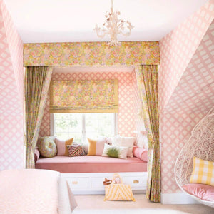 Park Blush Grasscloth Wallpaper