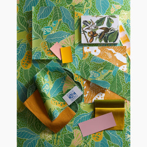Pawpaw Leaf Green Fabric