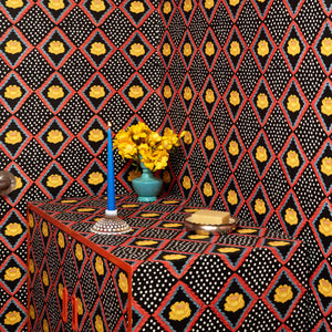 Peony Onyx Wallpaper
