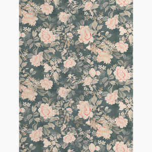 Peony Petrol Fabric