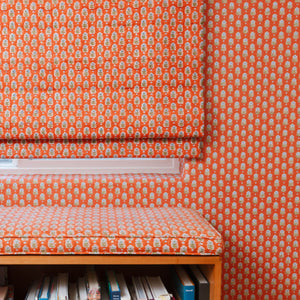 Periwinkle Red Clay Fabric