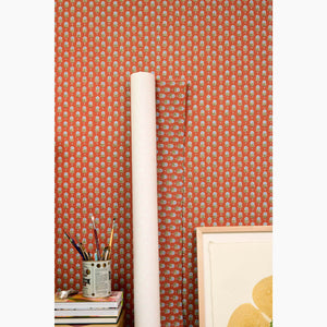 Periwinkle Red Clay Wallpaper