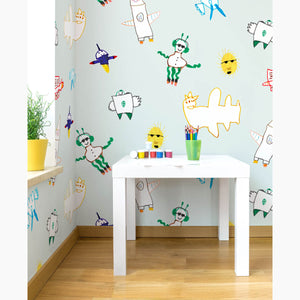 Planet Chillin' Blue Thunder Wallpaper