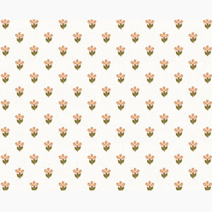 Pressed Petunia Peach Fabric