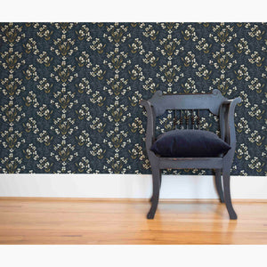 Primrose Indigo Wallpaper