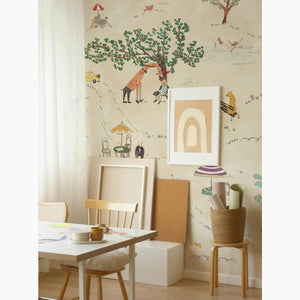 Prospect Park Ecru Mural Wallpaper