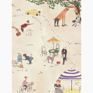 Prospect Park Ecru Mural Wallpaper