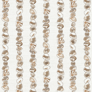 Salty Stripe Salmon Grasscloth Wallpaper
