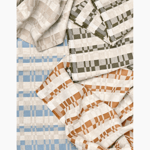 Shaker Plaid Forest Outdoor Fabric