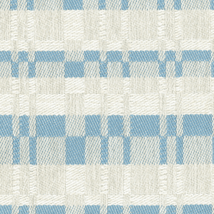 Shaker Plaid Sky Outdoor Fabric