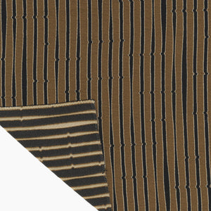 Snag Stripe Brown Fabric